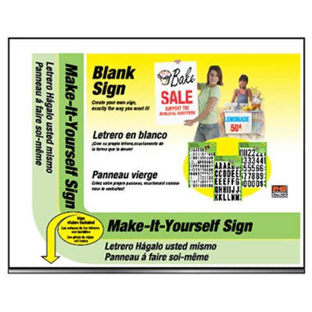 Hy-Ko MYO-1 14 x 18 in. Blank Sign 177676